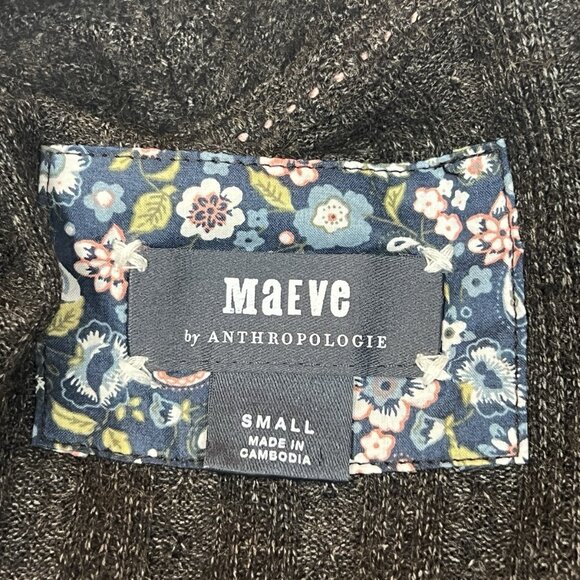 Anthropologie Maeve Rafela Hacci Surplice Top Brown Size S Small - Picture 4 of 7